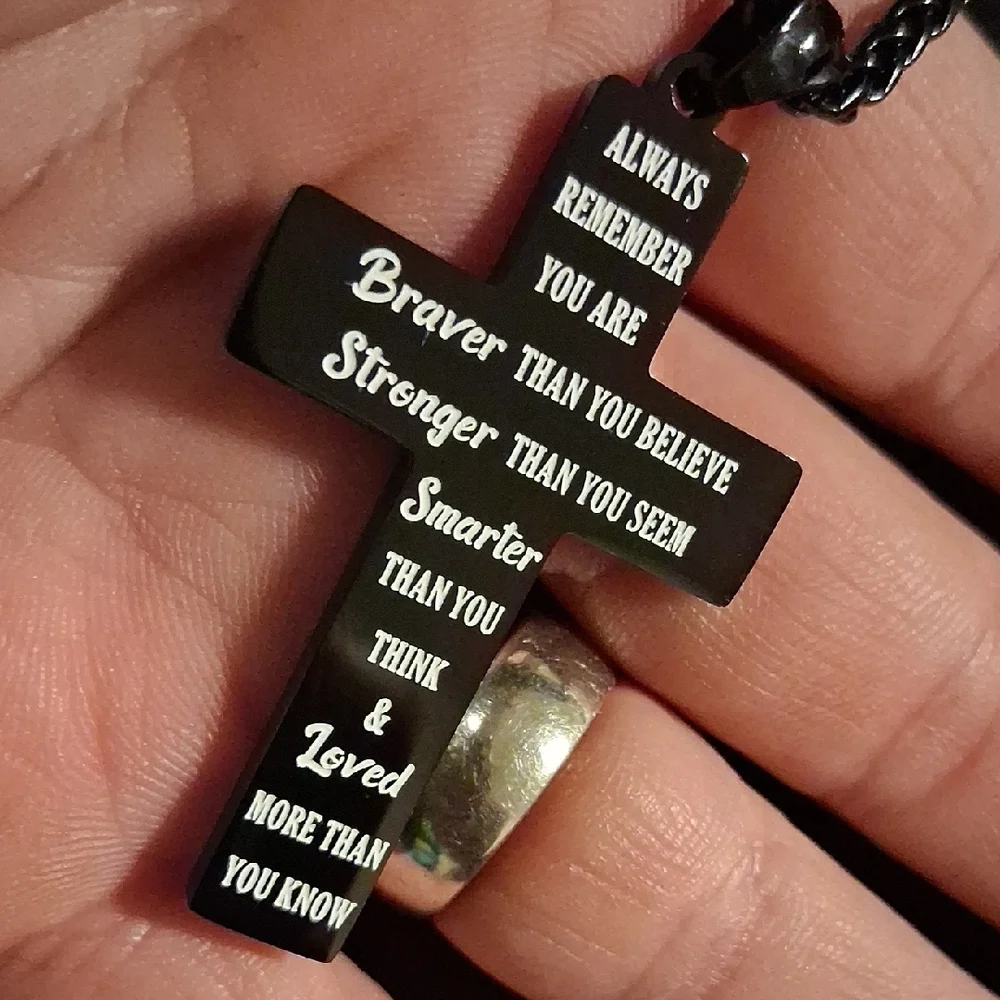 Silver Cross Pendant Necklace